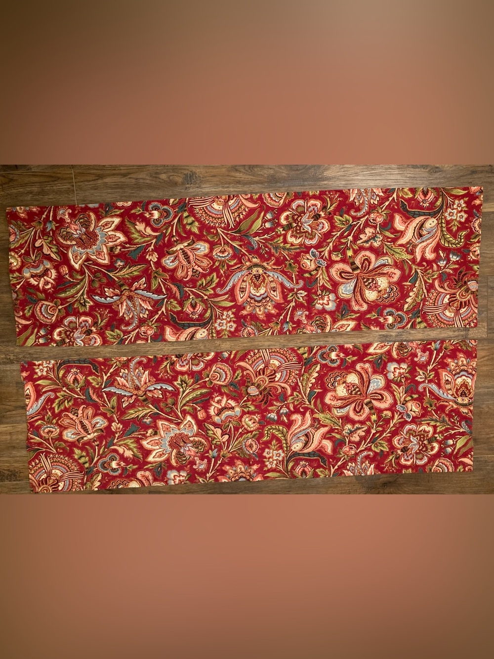 VTG Waverly Screen Print Valances